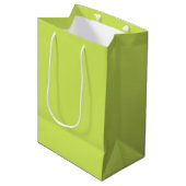 Sac Cadeau Moyen Chartreuse (Devant Angle)