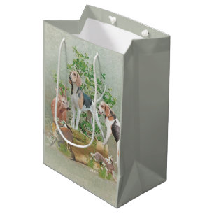 Sac Cadeau Moyen Chasse aux chiens