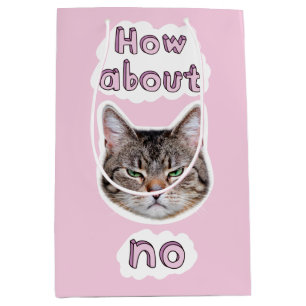 Sac Cadeau Moyen Chat agacé