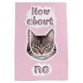 Sac Cadeau Moyen Chat agacé (Dos)