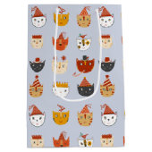 Sac Cadeau Moyen Chat de fête (Dos)