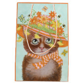 Sac Cadeau Moyen Chat de Pâques dans le capot de Pâques avec des (Dos)