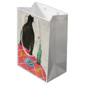 Sac Cadeau Moyen Chat et poisson (Dos Angle)