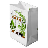 Sac Cadeau Moyen Chat noir en serre Anniversaire (Dos Angle)