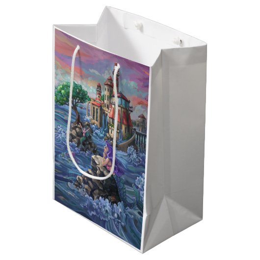 Sac Cadeau Moyen Château de Mermaid (Devant Angle)