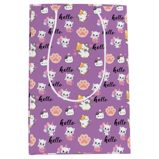 Sac Cadeau Moyen chaton (Devant)