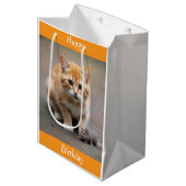 Sac Cadeau Moyen Chaton et Souris  (Devant Angle)