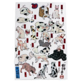 Sac Cadeau Moyen Chats japonais (couleur Arrière - plan changeable) (Dos)