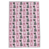 Sac Cadeau Moyen Chats Kitty Roses et Grey Cute Cute (Dos)