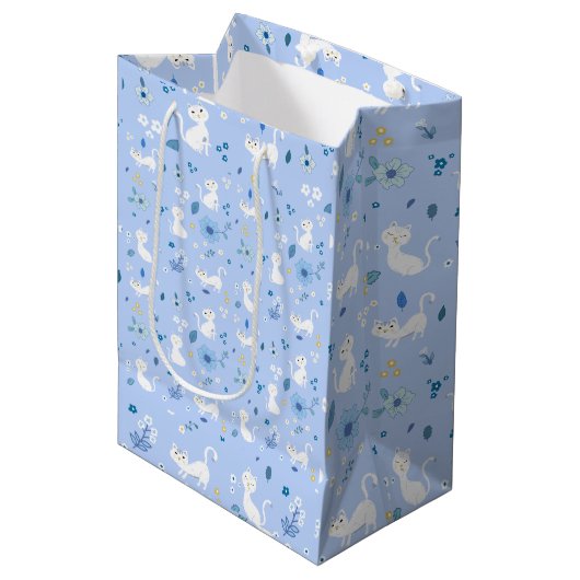 Sac Cadeau Moyen Chats mignons (Devant Angle)
