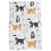 Sac Cadeau Moyen Chats mignons (Dos)