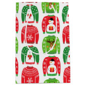Sac Cadeau Moyen Chauffage Xmas moche Ours polaire Snowman Rudolf R (Devant)