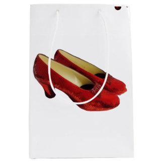 Sac Cadeau Moyen Chaussons Rouges Ruby Chaussures Enveloppement Pap