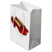 Sac Cadeau Moyen Chaussons Rouges Ruby Chaussures Enveloppement Pap (Dos Angle)