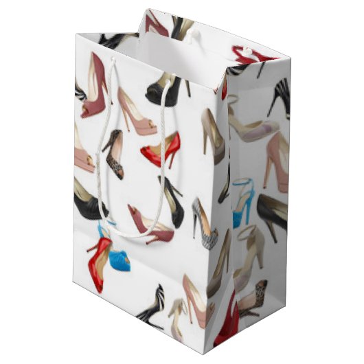 Sac Cadeau Moyen Chaussures à talons hauts (Dos Angle)