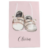 Sac Cadeau Moyen Chaussures pour bébé baby shower (Devant)