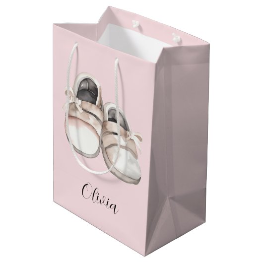 Sac Cadeau Moyen Chaussures pour bébé baby shower (Dos Angle)