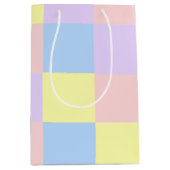 Sac Cadeau Moyen Checkers Pastel Spring (Devant)