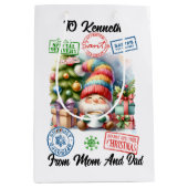 Sac Cadeau Moyen Cheerful Santa Sack Filled With Holiday Surprises (Devant)