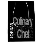 Sac Cadeau Moyen Chef Cuisinier Extraordinaire CUSTOM (Devant)