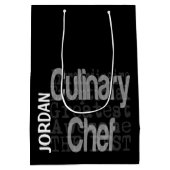 Sac Cadeau Moyen Chef Cuisinier Extraordinaire CUSTOM (Dos)