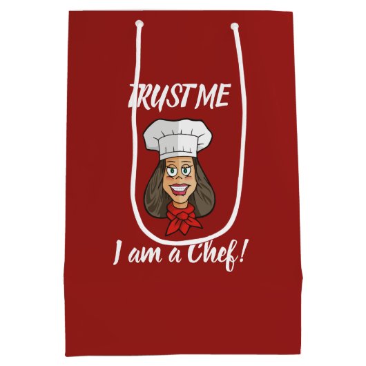 Sac Cadeau Moyen Chef femme (Dos)