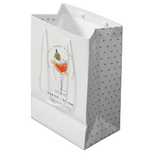 Sac Cadeau Moyen Chefs à l'amour moderne Cocktail Mariage de vin