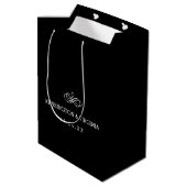 Sac Cadeau Moyen Chemise blanche de smoking de cravate d'arc de (Dos Angle)