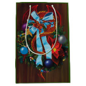 Sac Cadeau Moyen Chemise de Noël Red Dragon (Devant)