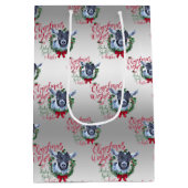 Sac Cadeau Moyen CHÈQUE | voeux de Noël Bébé Chèvre Baisers Pygmée (Dos)