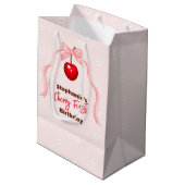 Sac Cadeau Moyen Cherry Sweet Anniversaire (Dos Angle)
