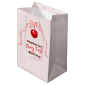 Sac Cadeau Moyen Cherry Sweet Anniversaire (Devant Angle)