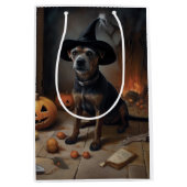 Sac Cadeau Moyen Chesapeake Bay Terrier Citrouille Halloween effray (Devant)