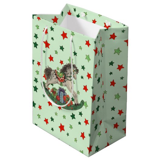 Sac Cadeau Moyen Cheval (Dos Angle)