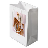 Sac Cadeau Moyen Cheval de course et Jockey (Dos Angle)