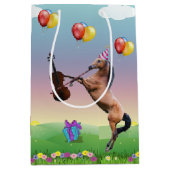 Sac Cadeau Moyen Cheval Jouant Le Violon Anniversaire (Devant)