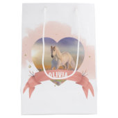 Sac Cadeau Moyen Cheval personnalisé (Dos)