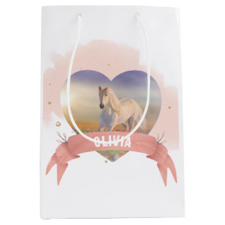 Sac Cadeau Moyen Cheval personnalisé