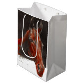 Sac Cadeau Moyen cheval sympathique (Devant Angle)