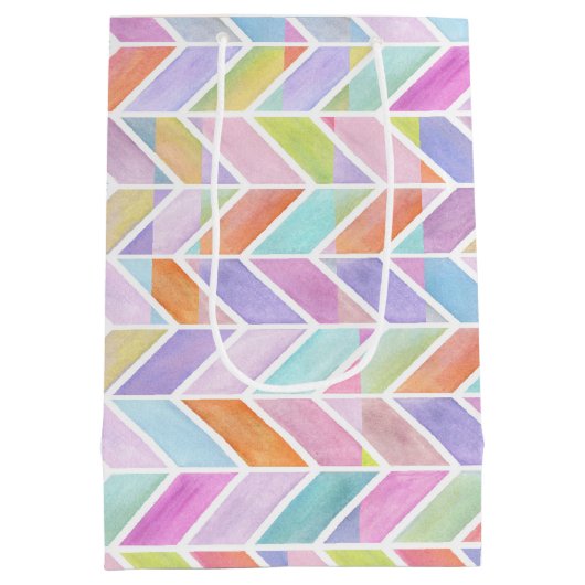 Sac Cadeau Moyen Chevron dans multi (Dos)