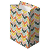 Sac Cadeau Moyen Chevron joyeux par Origami Prints (Dos Angle)