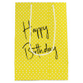 Sac Cadeau Moyen Chibi Petite Fille Avec Fleur Jaune (Dos)