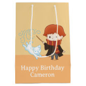 Sac Cadeau Moyen Chibi Ron Weasley Patronus (Dos)