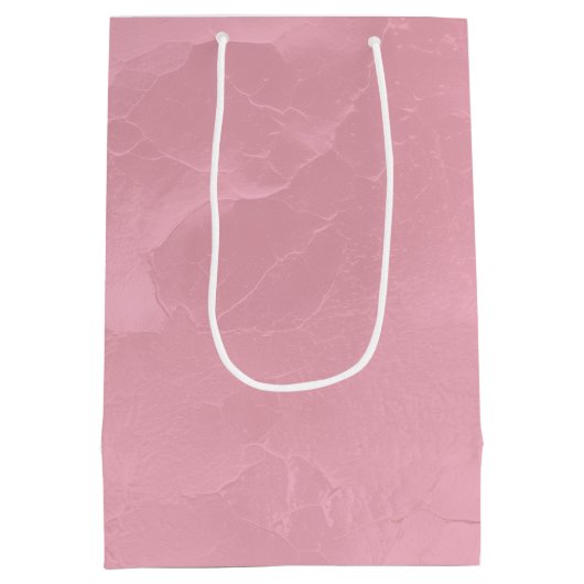 Sac Cadeau Moyen Chic Fête de Mariage Perle Rose (Dos)