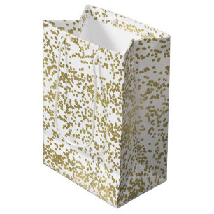 Sac Cadeau Moyen Chic Gold Confetti