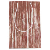 Sac Cadeau Moyen Chic Rose Gold Glam Tinsel Stripes Christmas (Devant)