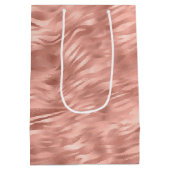 Sac Cadeau Moyen Chic rose zèbre rayures (Dos)