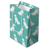 Sac Cadeau Moyen Chien Akita Puppy (Dos Angle)