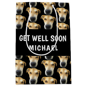 Sac Cadeau Moyen Chien amusant s'améliorer bientôt Personnalisé