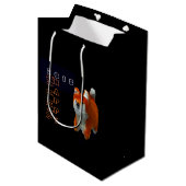 Sac Cadeau Moyen Chien Art numérique Shiba Puppy 3D Année 2018 M Do (Devant Angle)